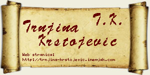 Trnjina Krstojević vizit kartica
